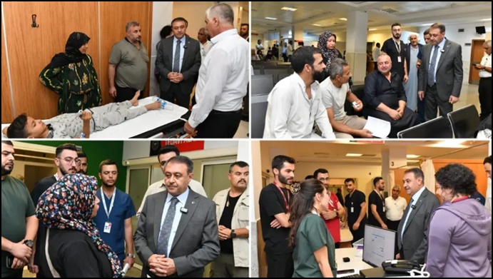 Vali Şıldak 'ın hastane denetimleri sürüyor