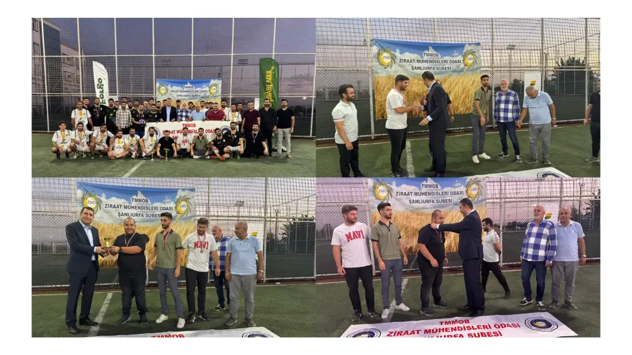 TMMOB Ziraat Mühendisleri Odası Şanlıurfa Şubesi Futbol Turnuvası Sona Erdi