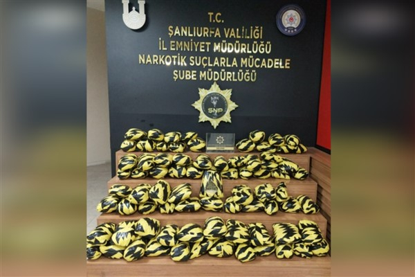 Şanlıurfa'da 55 kilo skunk maddesi ele geçirildi