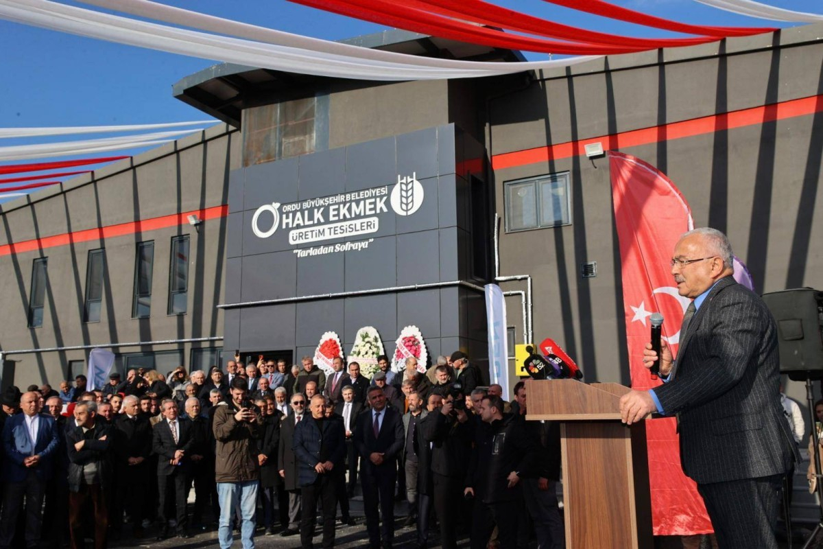Ordu Büyükşehir Belediyesi Halk Ekmek Üretim Tesisi, Üretime Başladı