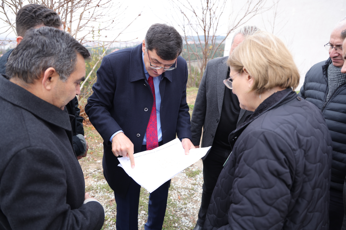 Başkan Kahveci, seyir terası projesi ile ilgili incelemelerde bulundu