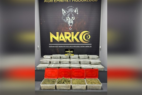 Ağrı'da 28 kilo 706 gram esrar ele geçirildi