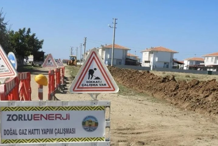 Enez'de Doğal Gaz Sevinci