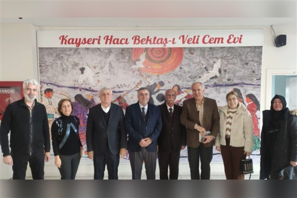 Kayseri Kent Konseyi’nden Hacı Bektaşi Veli Cem Evi ve Güzel Sanatlar Lisesi’ne ziyaret