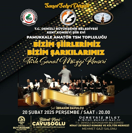 Türk Sanat Müziği Rüzgarı Denizli'de Esti
