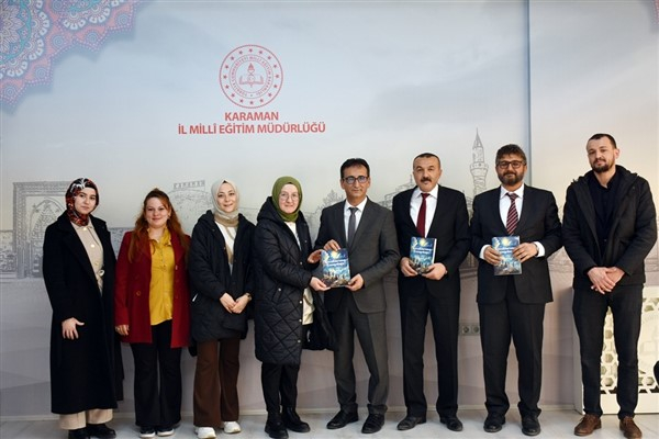 Dr. Sadık Ahmet İlkokulu heyetinden Karaman İl Milli Eğitim Müdürü Çalışkan'a ziyaret