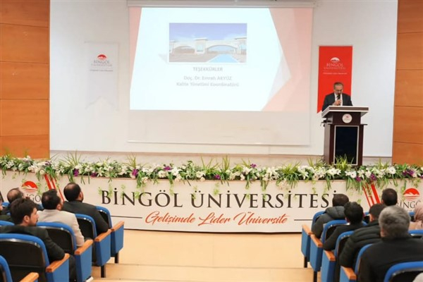 Bingöl Üniversitesi'nde Enerji ve Çevre Yönetim Sistemleri eğitimi verildi