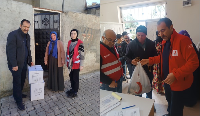 Türk Kızılay Hilvan Şubesi Ramazan ayında muhtaç aileleri unutmadı
