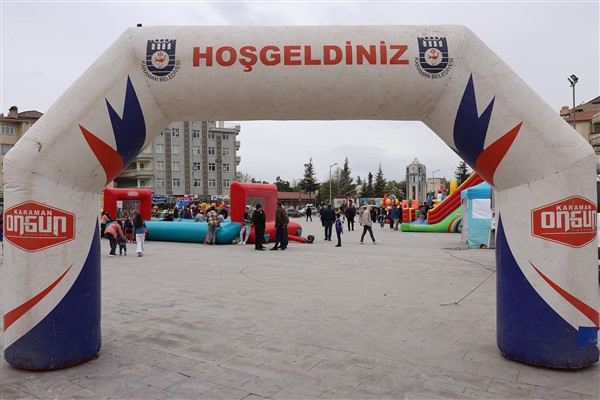 Karaman'da bayram tatilinde çocuklar için bir etkinlik düzenledi