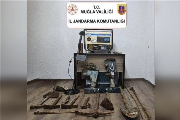 Muğla'da kaçak kazı operasyonu: 5 tutuklama