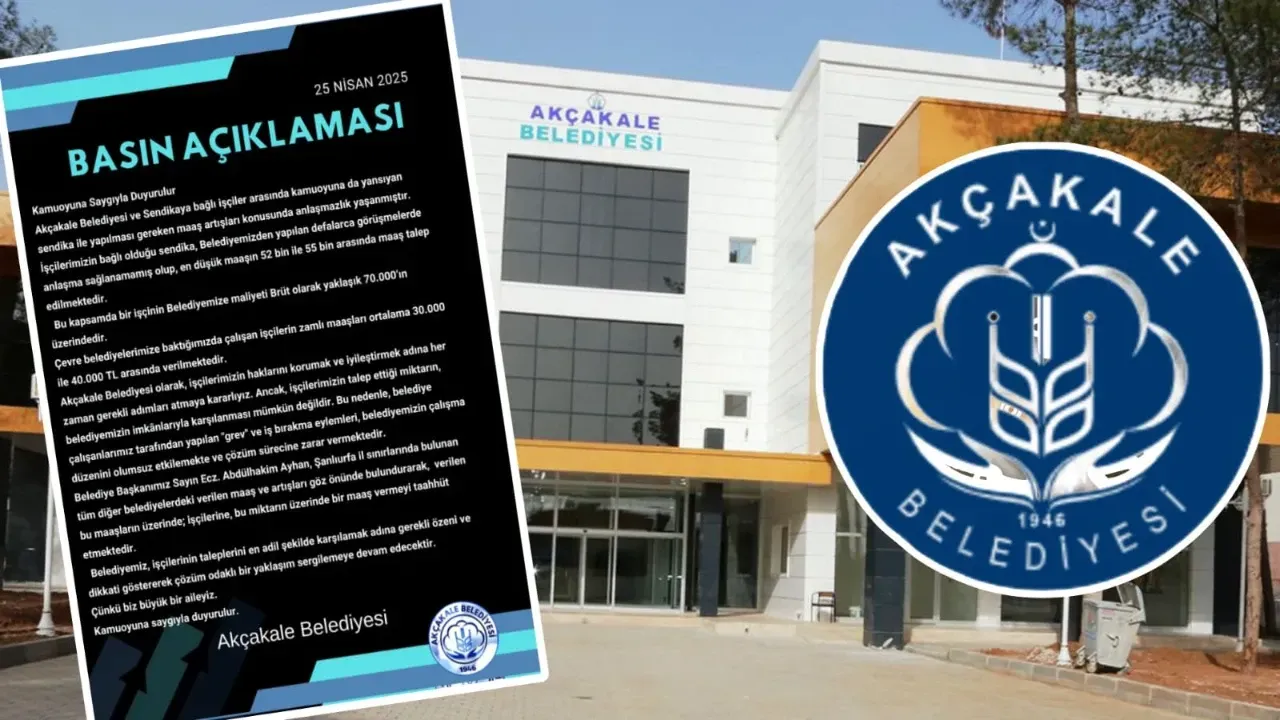 Akçakale Belediyesi ile İşçiler Arasında Uzlaşma Sağlanamadı :Grev kararı alındı