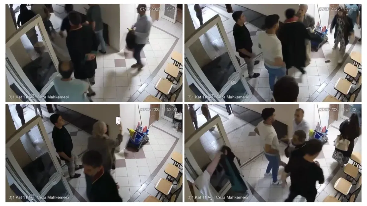 Şanlıurfa Adliyesi'nde Yaşanan Tartışmaya Ait Görüntüler Ortaya Çıktı-(VİDEO)