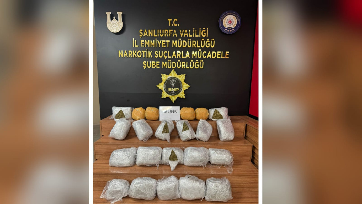 Şanlıurfa’da 25 kilogram 250 gram skunk ele geçirildi