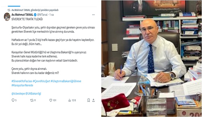 Milletvekili Tanal’dan Sert Uyarı: Bu Yol Kan Kokuyor!