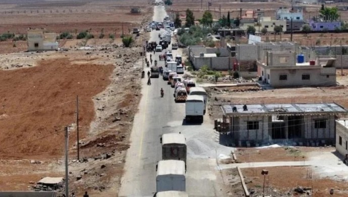 Süveyda'da BM konvoyuna saldırı: 1 yaralı