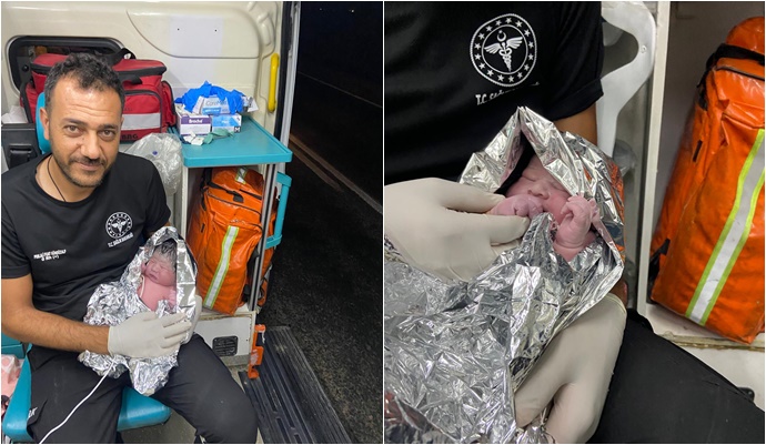 Ambulansta Sağlıklı Doğum: Anne ve Bebeğin Durumu İyi