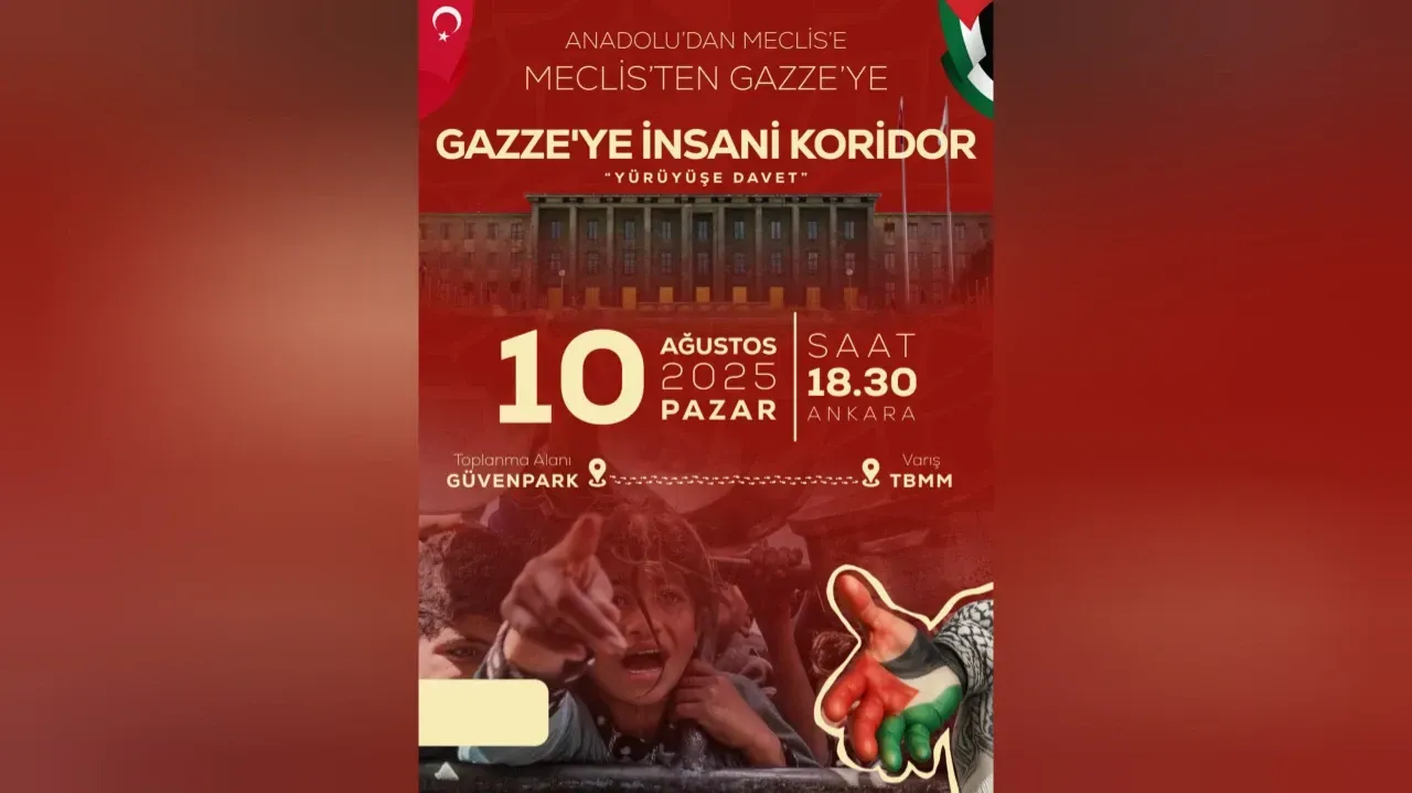 Şanlıurfa STK'larından Ankara'da Anlamlı Yürüyüş: “Gazze İçin İnsani Koridor Açılmalı”