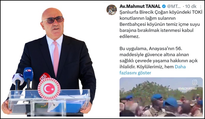 Urfa’da Lağım Krizi: Tanal’dan TOKİ’ye Sert Tepki