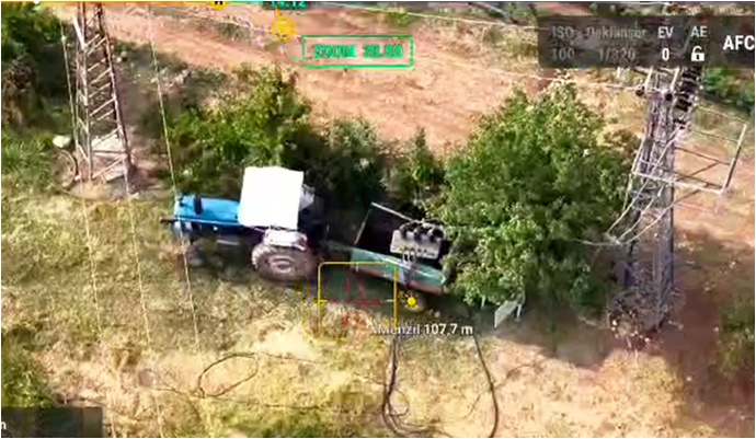 Su Tankerine Gizlenen Kaçak Trafo Drondan Saklanamadı