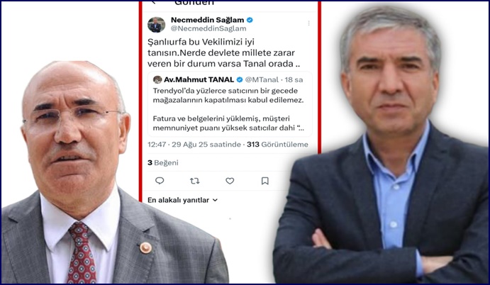 Sağlam’dan Tanal’a Uyarı: “Nerede Devlete Zarar, Orada Tanal”