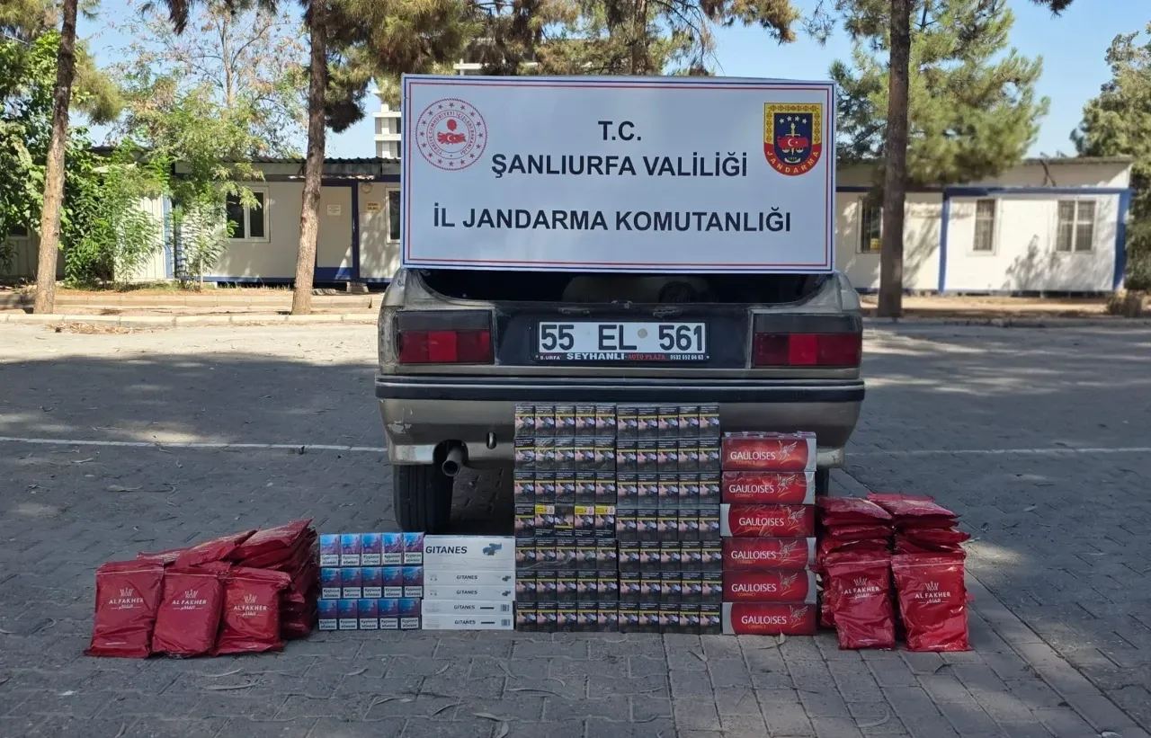 Şanlıurfa’da Kaçak Sigara ve Nargile Tütünü Ele Geçirildi