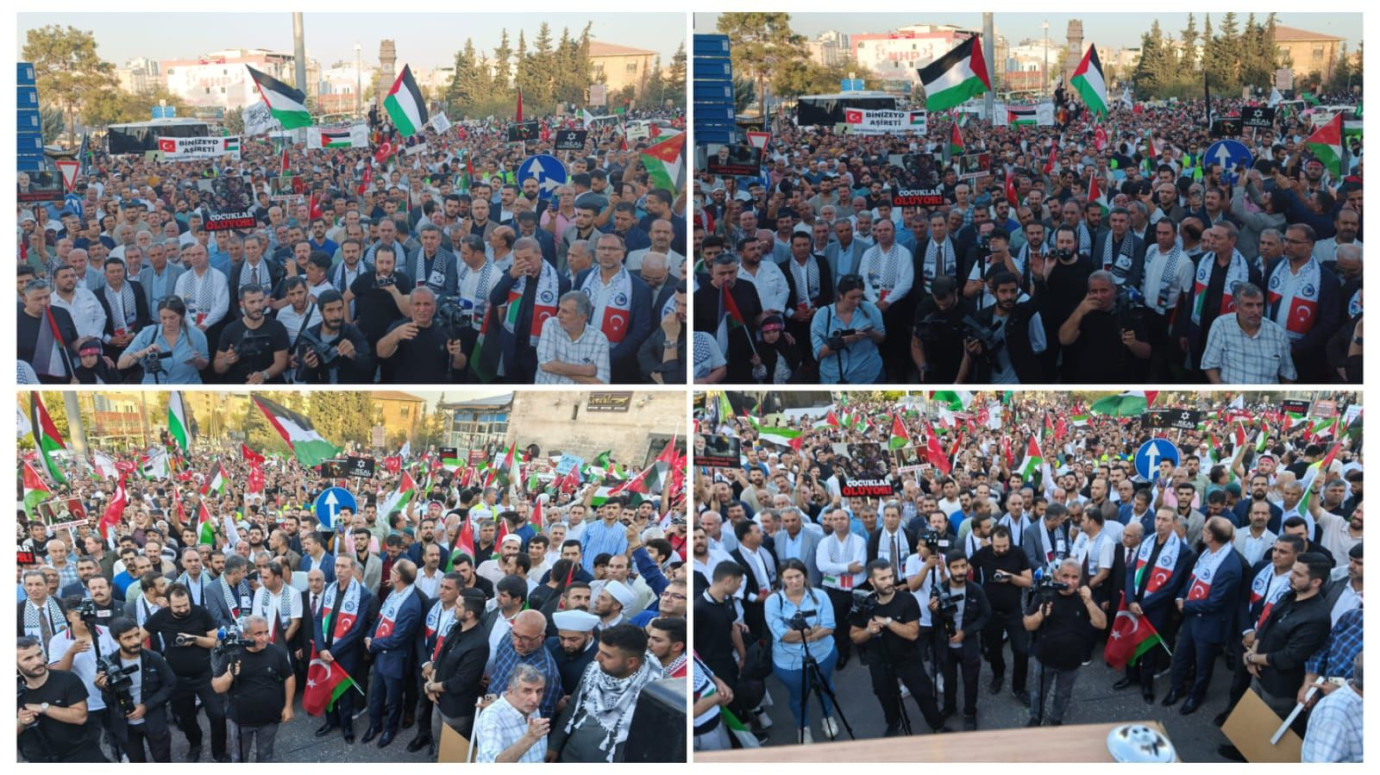 Şanlıurfa’da Gazze İçin On Binler Yürüdü