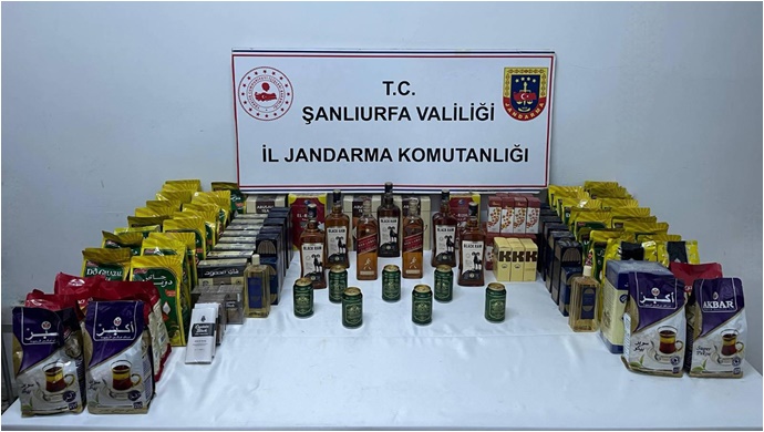 Şanlıurfa’da Jandarmadan Kaçak Tütün ve Alkol Operasyonu