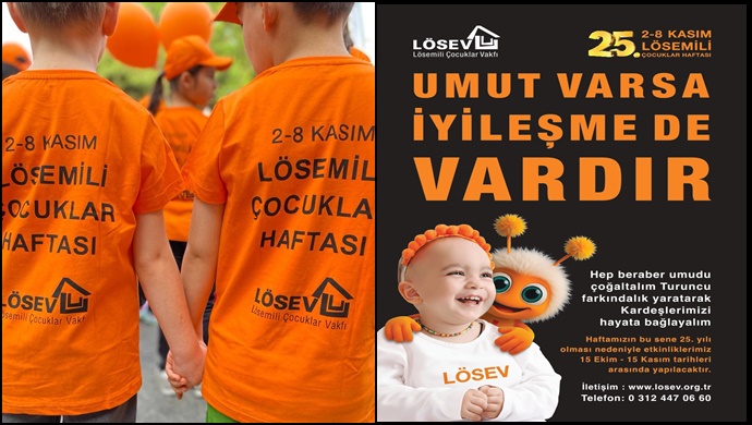 Urfa Turuncuya Boyanıyor: Lösemili Çocuklar Haftası Başladı