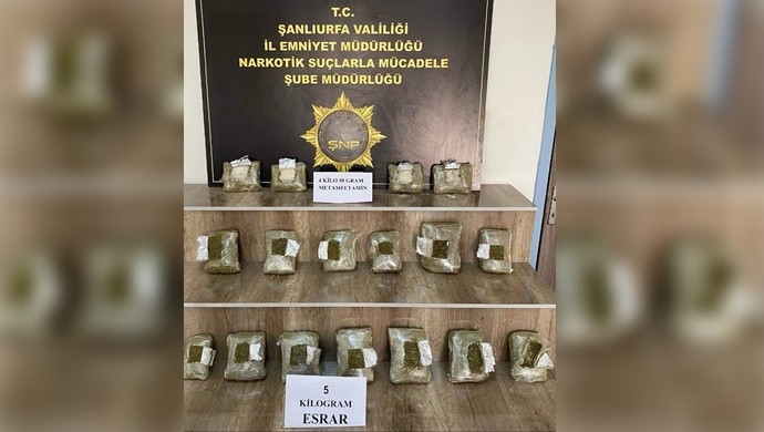 Siverek’te Uyuşturucu Operasyonu: 9 Kilo Uyuşturucu Madde Ele Geçirildi