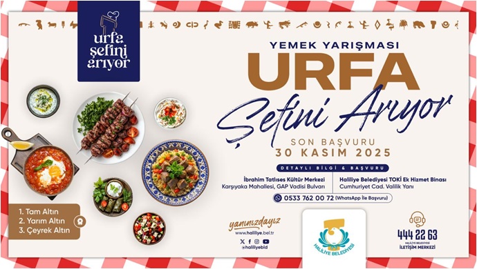 Urfa’nın En İyi Şefi Aranıyor: Başvurular Devam Ediyor