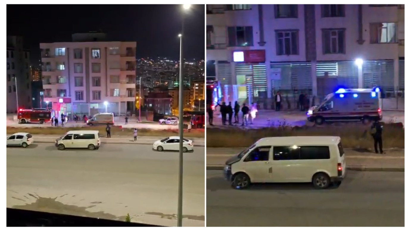 Karaköprü:de yangın: 1 yaralı 
