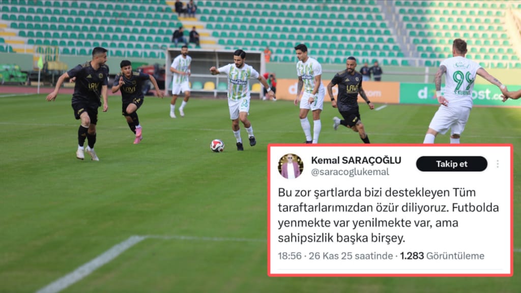 Şanlıurfaspor’dan Mağlubiyet Sonrası Taraftara Özür