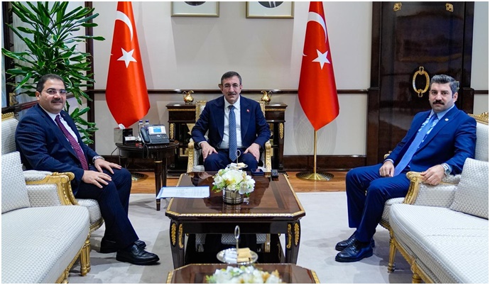 Canpolat ve Eyyüpoğlu’ndan Cumhurbaşkanı Yardımcısı Yılmaz’a Ziyaret