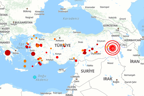 Van’da 4.5 büyüklüğünde deprem