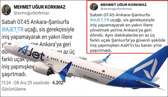 Aynı Pist, Aynı Saat… AJet Neden İnemedi?