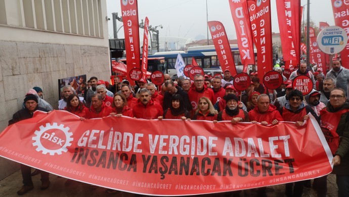 DİSK'in asgari ücret yürüyüşü Ankara'ya vardı