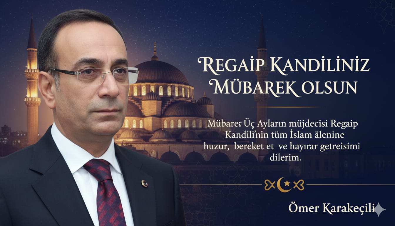 İş İnsanı ve Siyasetçi Ömer Karakeçili’den Regaip Kandili Mesajı