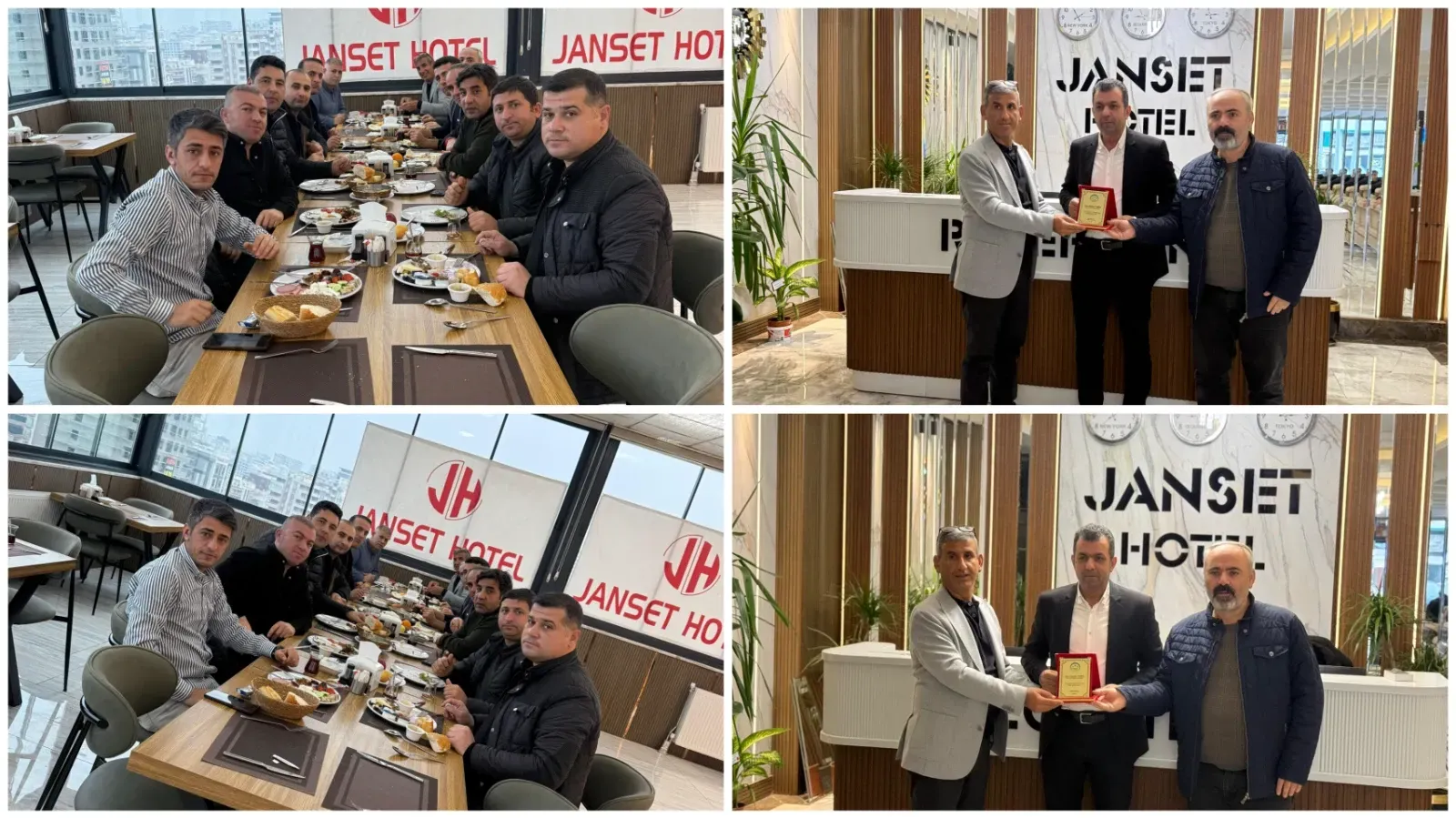 Ak Ocaklar’dan Janset Otel Yönetim Kurulu Başkanı Mustafa Tumbul’a Plaket