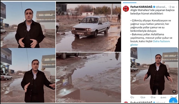 CHP’li Karadağ’dan Aligör Mahallesi Tepkisi: Belediye Görevini Yapmıyor