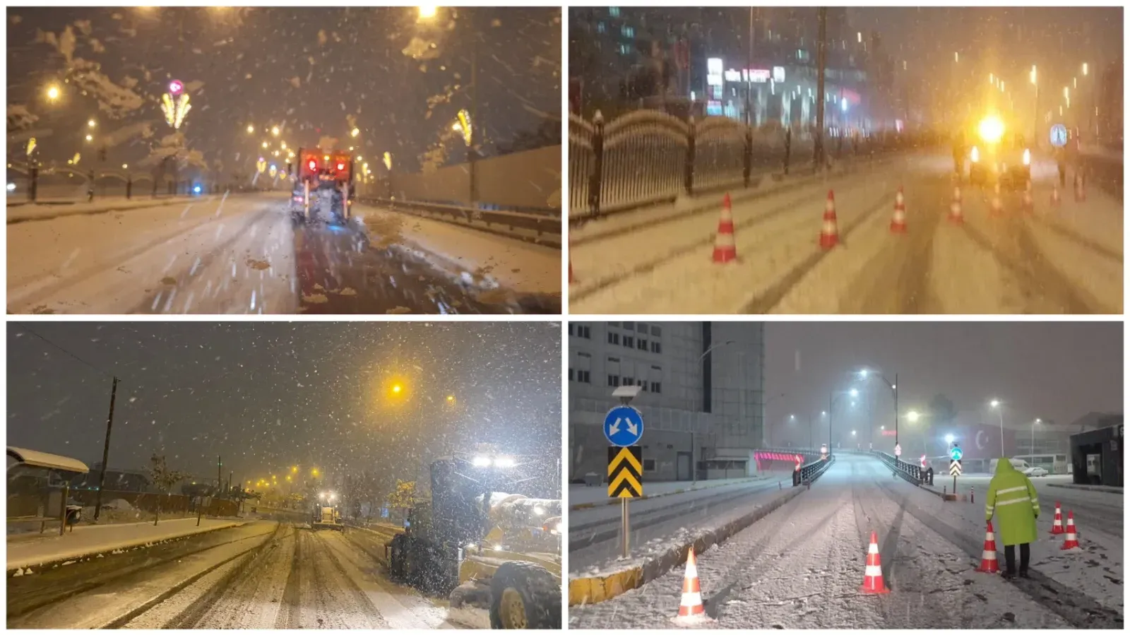 Şanlıurfa’da Kar Yağışına Karşı Ekipler Sahada