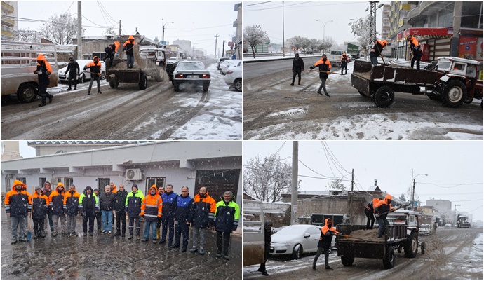 Hilvan’da Karla Mücadele Çalışmaları
