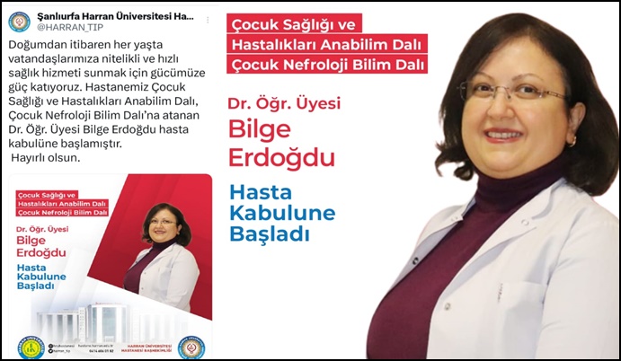 Şanlıurfa’da Çocuk Nefrolojisi Kadrosu Genişledi