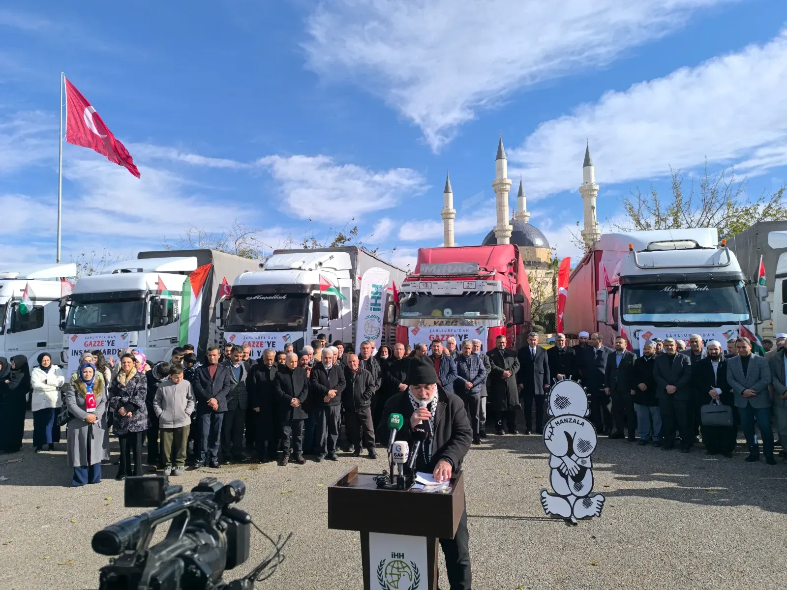 Şanlıurfa İHH’dan Gazze’ye 6 Tırlık İnsani Yardım
