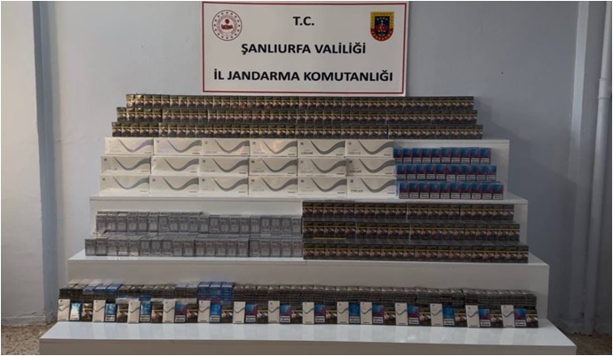 Şanlıurfa’da Binlerce Kaçak Sigara Ele Geçirildi