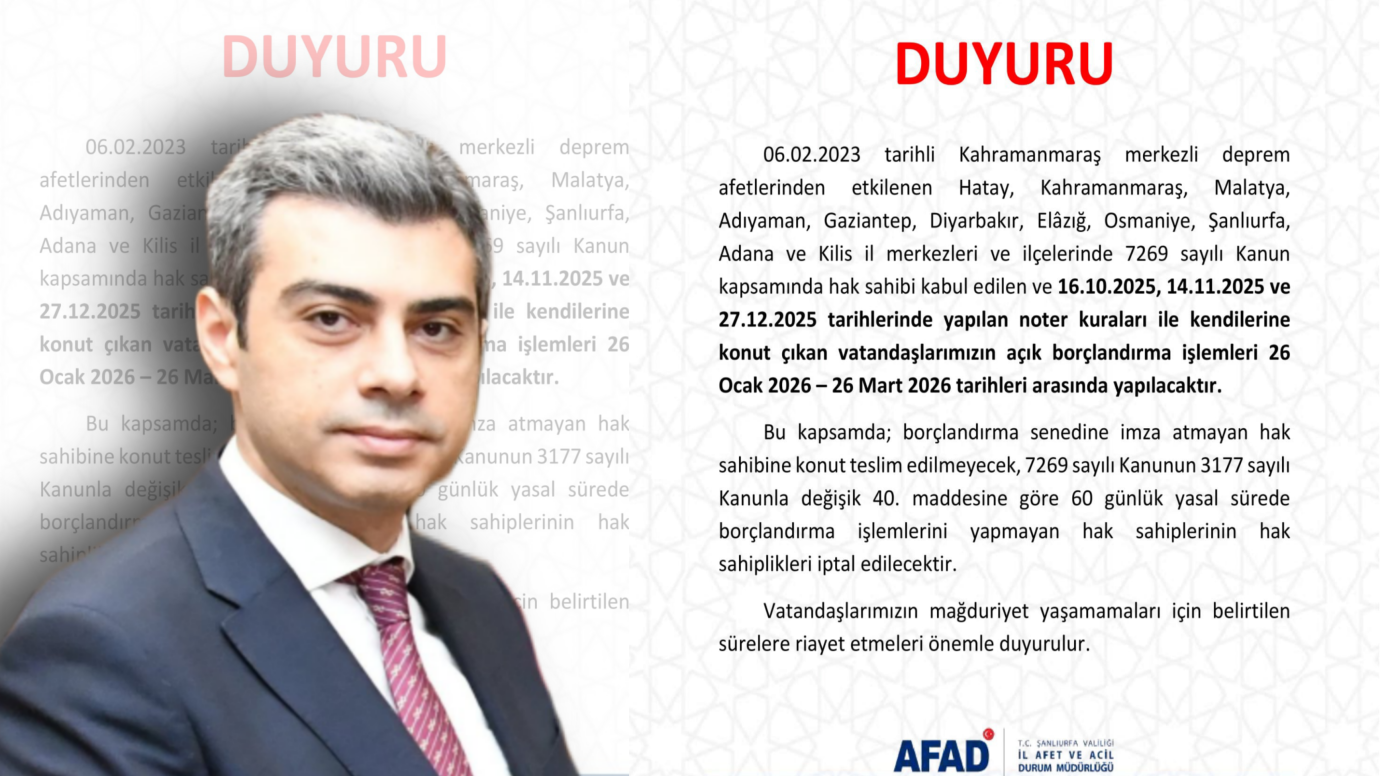 BOZOVA KAYMAKAMLIĞI’NDAN DEPREMZEDE HAK SAHİPLERİNE BORÇLANDIRMA UYARISI