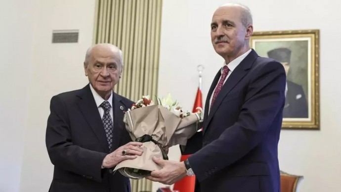 Bahçeli ve Kurtulmuş bir araya geldi