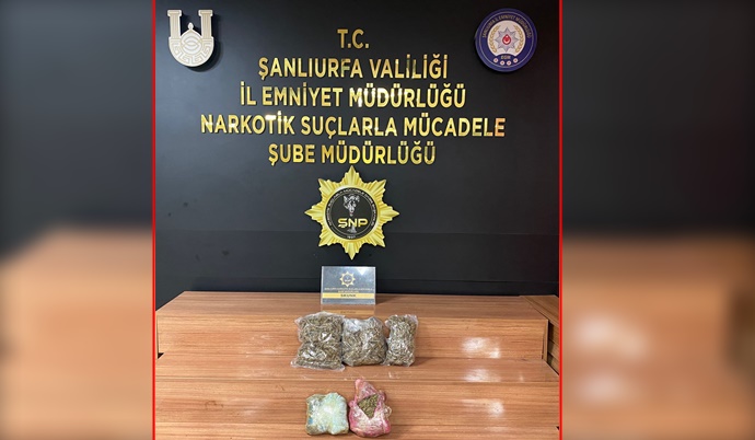 Şanlıurfa’da Narkotik Operasyonu: 2 Kilo 700 Gram Skunk Ele Geçirildi