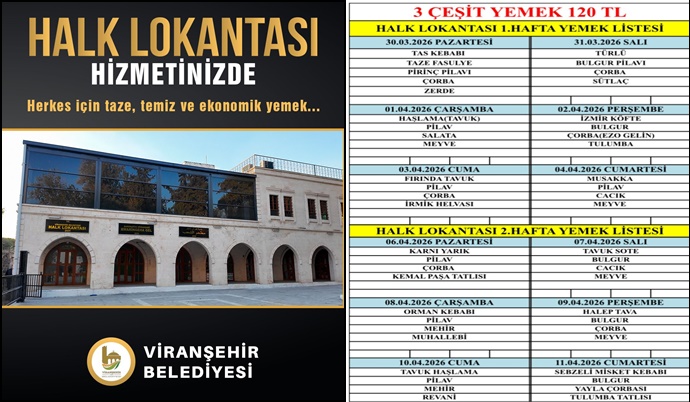 Viranşehir’de Sosyal Belediyecilik Adımı: Halk Lokantası Hizmete Açıldı