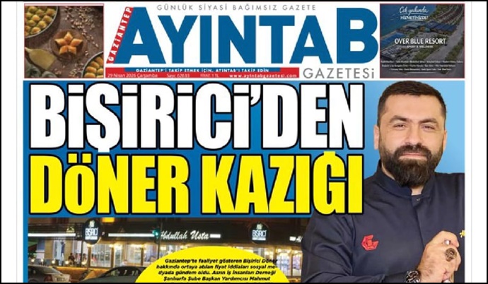 Gaziantep’te 4 Kişilik Döner Hesabı Tartışma Konusu Oldu