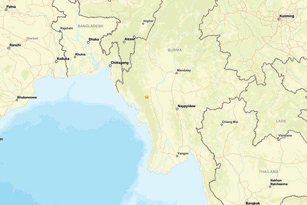 Burma'da deprem
